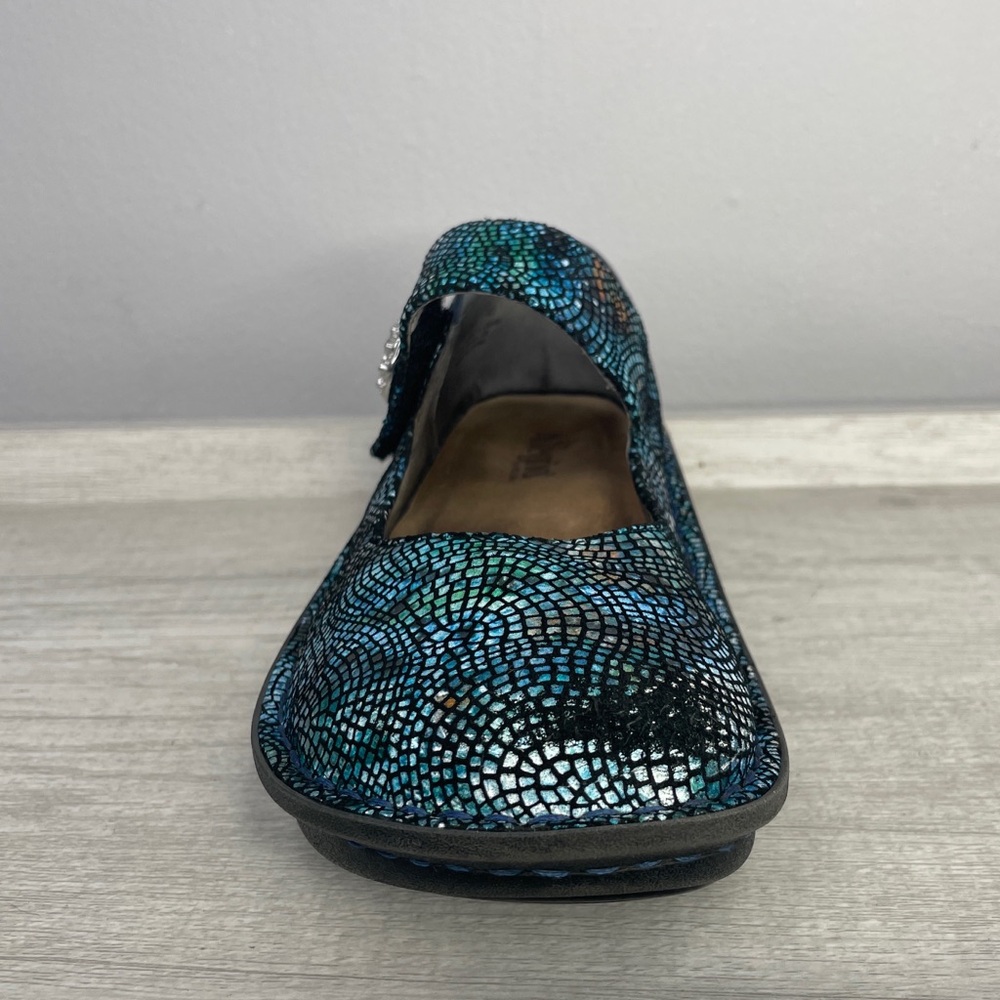 Alegria Paloma Fandamonium blue and green clogs size EU 40/ US 9.5-10 - Picture 5 of 15